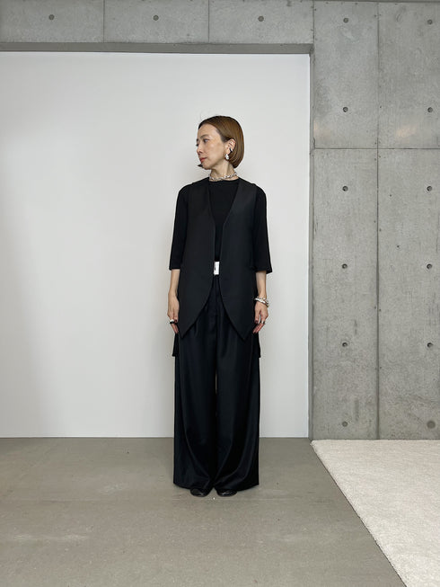 silk wool easy vest